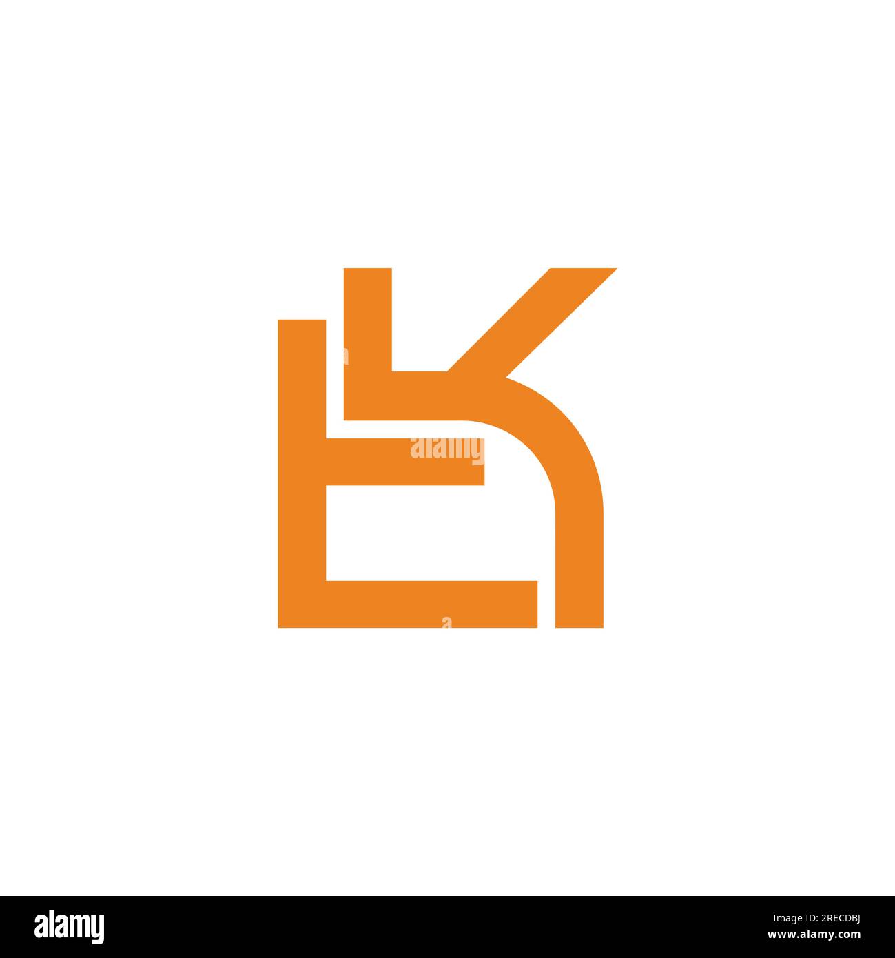 letter tk abstract geometric line logo vector Stock Vector