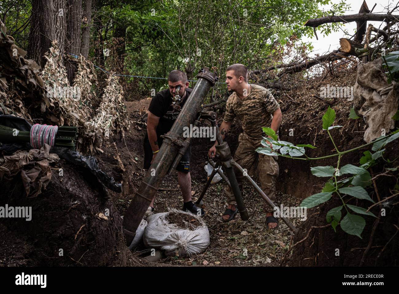 Bakhmut, Ukraine. 22nd July, 2023. Nicolas Cleuet/Le Pictorium ...