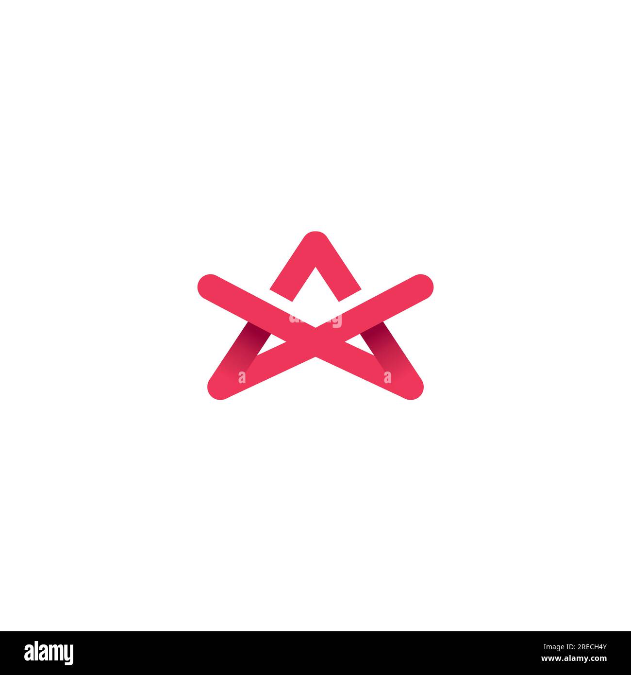 AM Logo Design. Letter A Simple Design Stock Vector