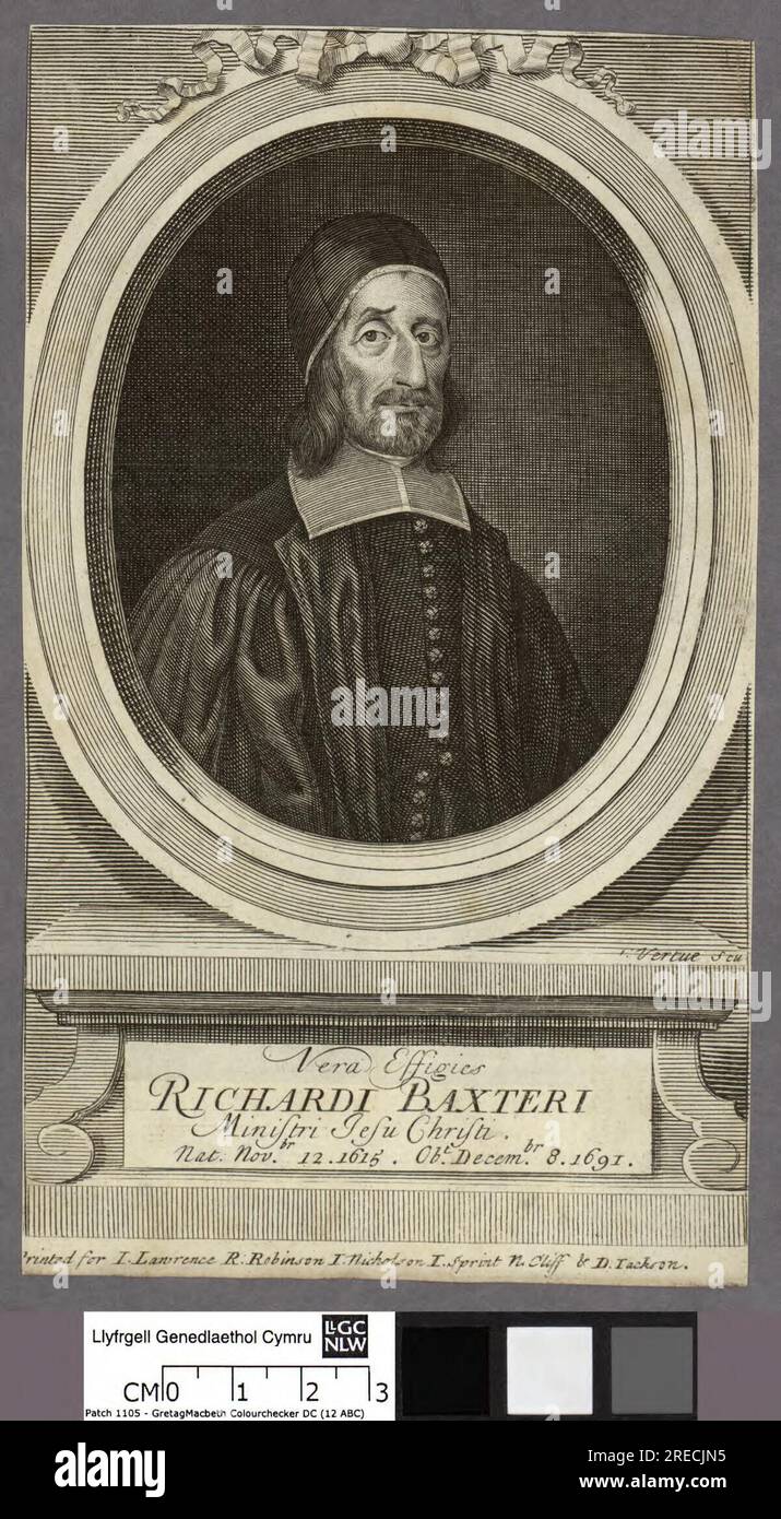 Vera Effigies Richardi Baxteri 18th century by George Vertue Stock Photo