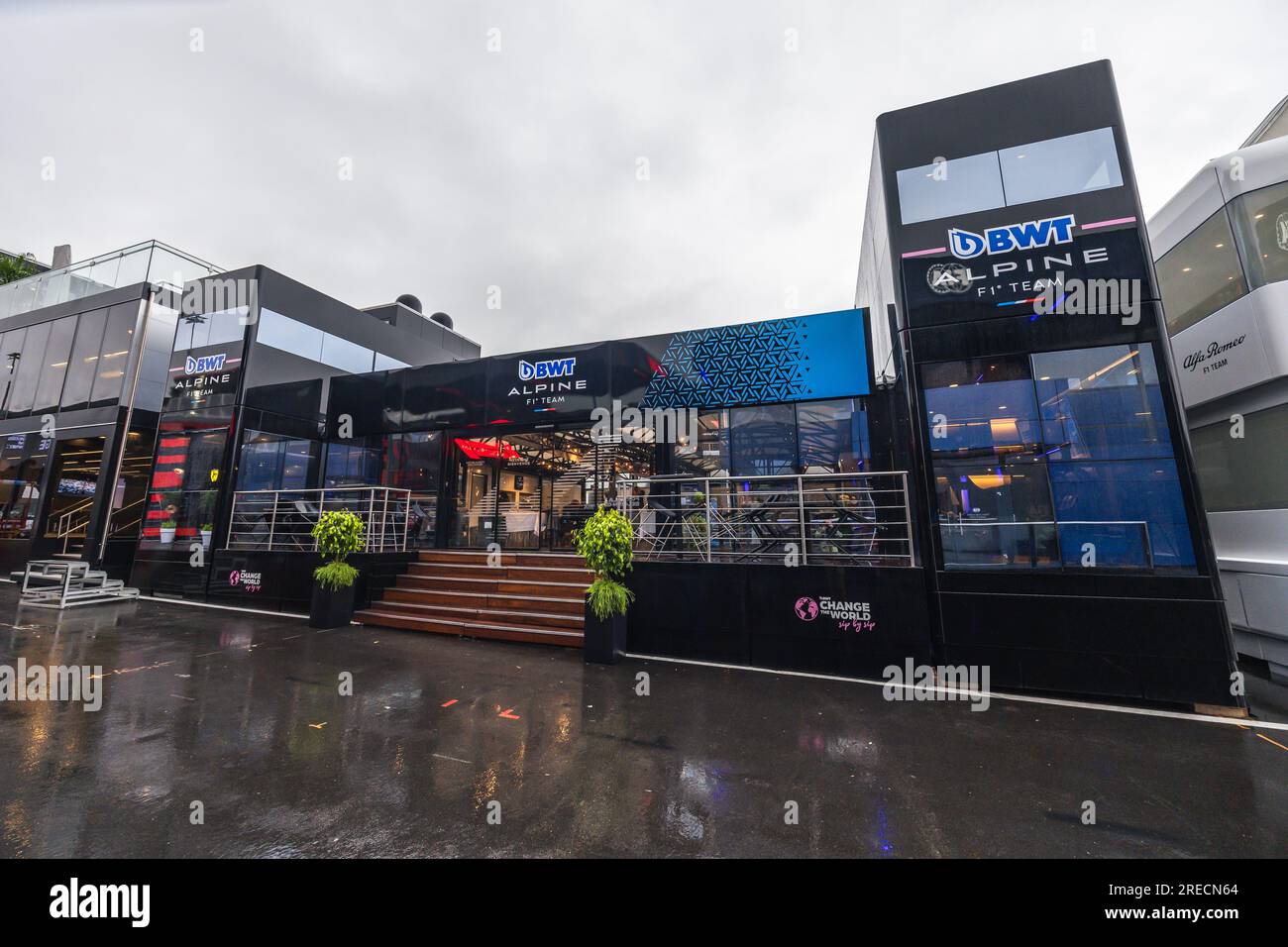 Spa Francorchamps, Belgium. 27th July, 2023. Alpine F1 Team motorhome ...