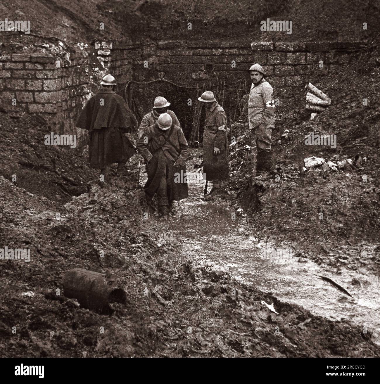 Premiere Guerre Mondiale, vie quotidienne des soldats et brancardiers de l