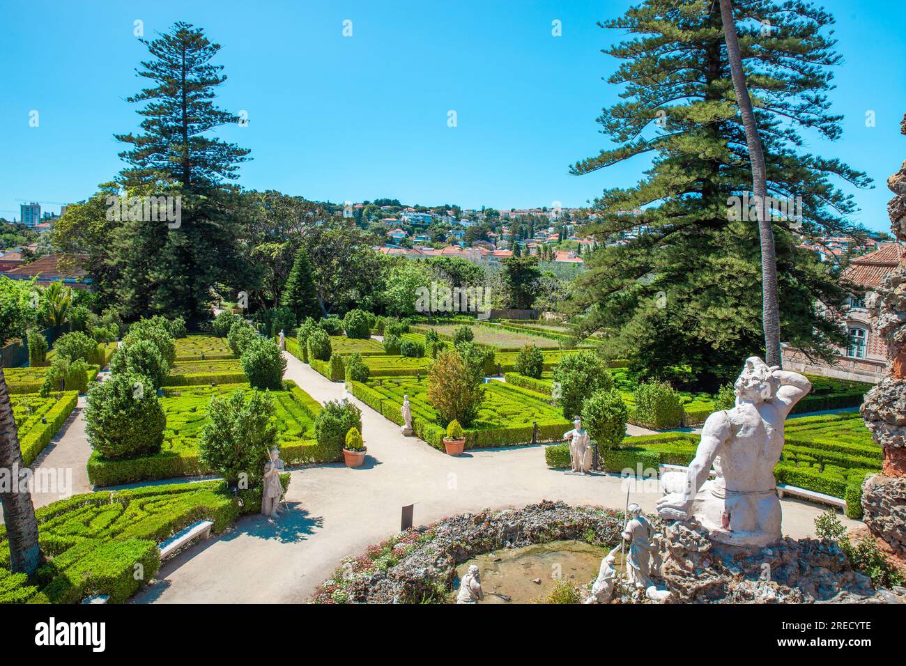 Portugal, Cascade Gardens of Quinta Real de Caxias (Jardins da Cascata ...