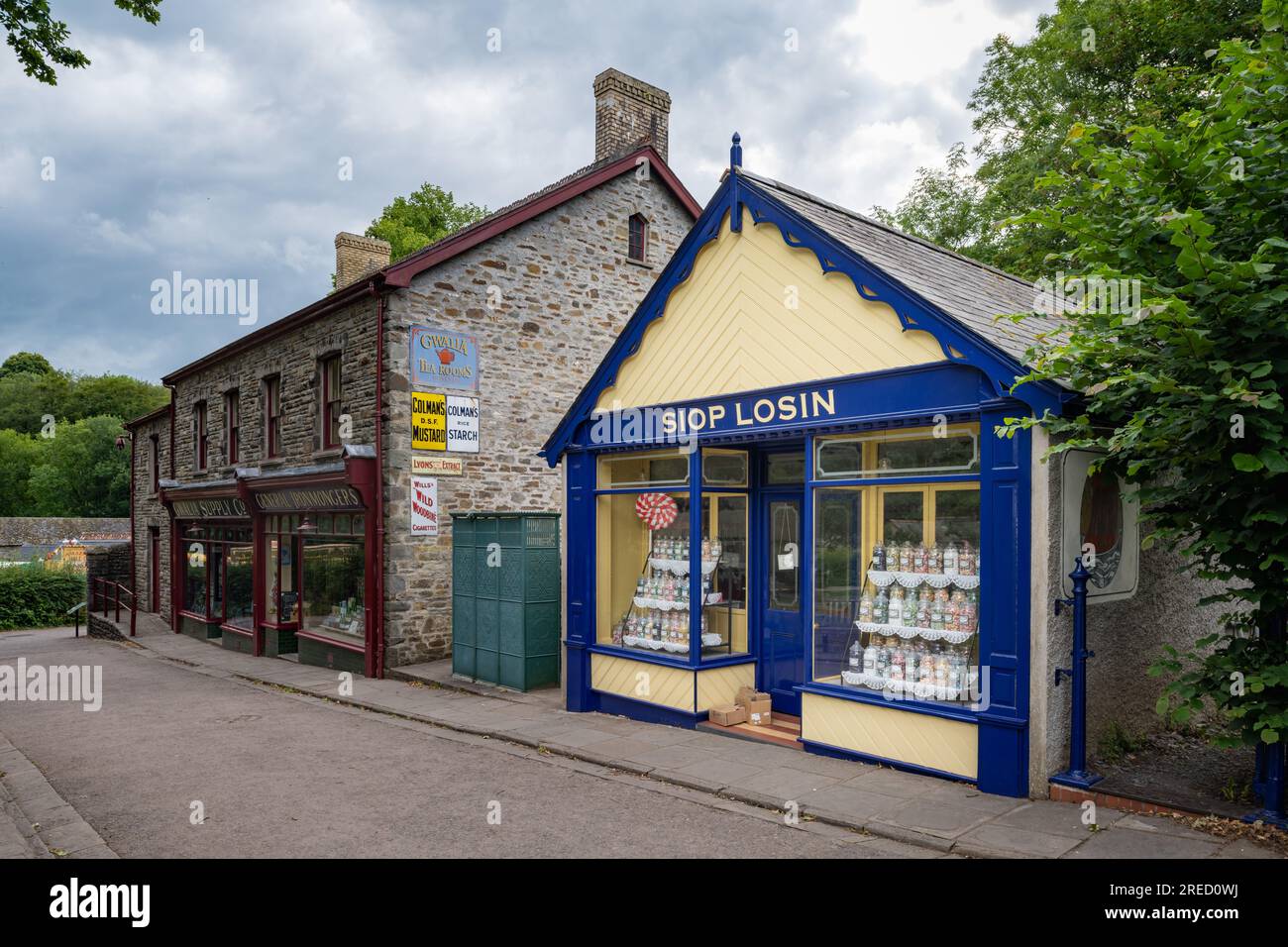 Siop Losin (Sweet shop), St. Fagans National Museum of History, Cardiff, Wales, UK Stock Photo