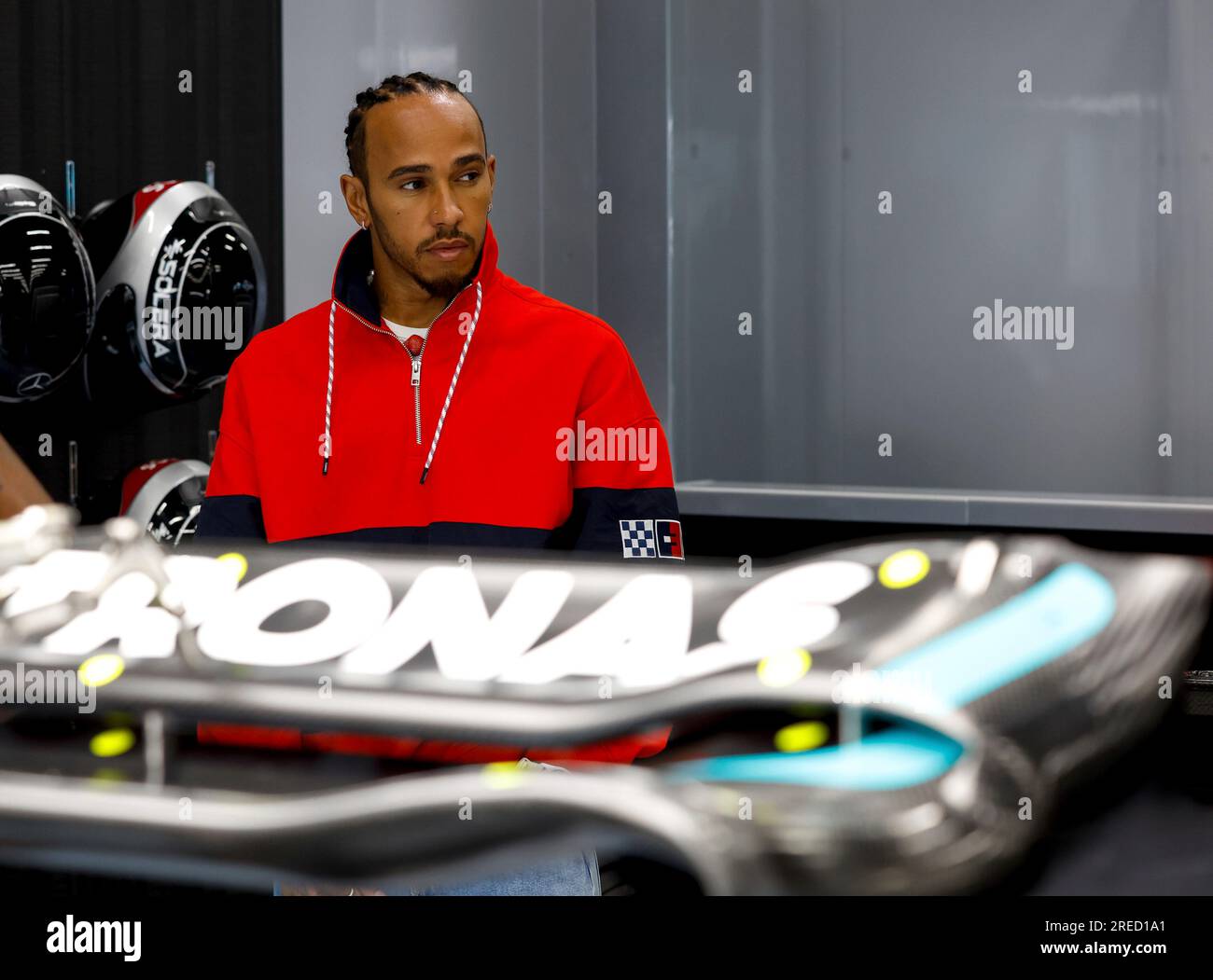 Spa-Francorchamps, Belgium. 27th July, 2023. #44 Lewis Hamilton (GBR,  Mercedes-AMG Petronas F1 Team), F1 Grand Prix of Belgium at Circuit de  Spa-Francorchamps on July 27, 2023 in Spa-Francorchamps, Belgium. (Photo by  HIGH