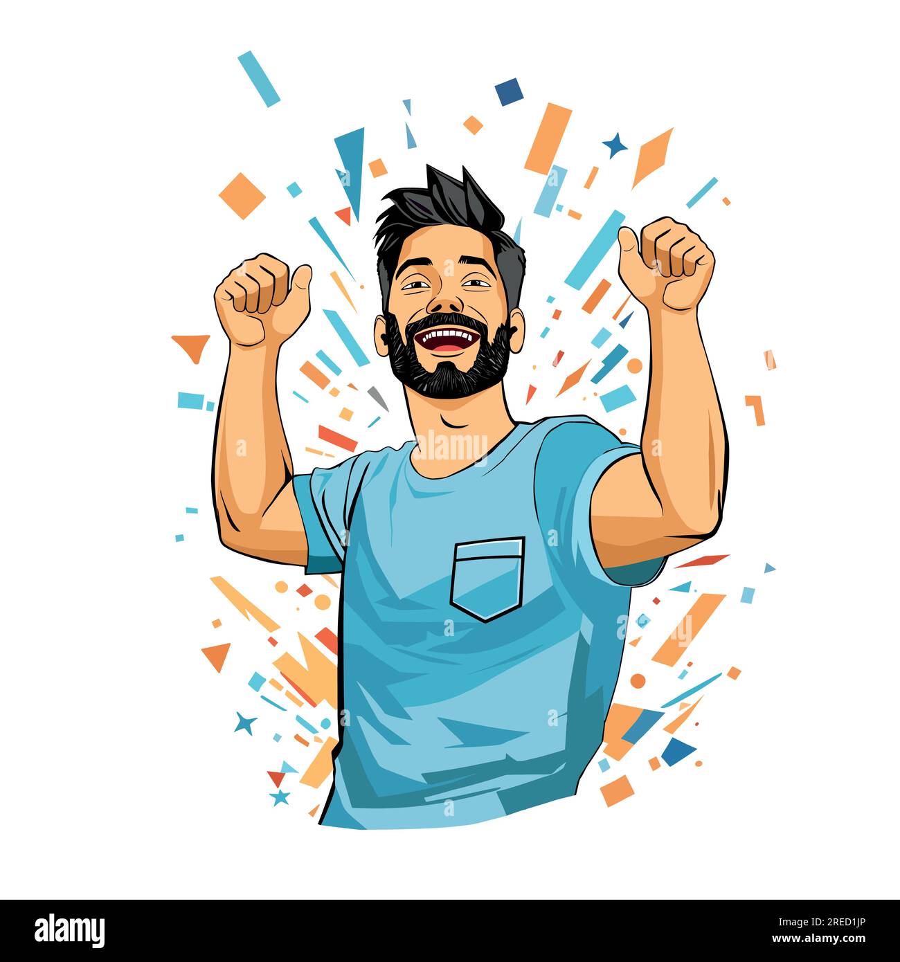 Vector Illustration Of Happy Man Cartoon Stock Vector Art Happy Man Vector Illustration Of Happy Man Cartoon Stock Vector Art Happy Man