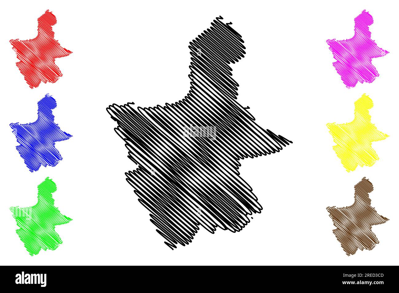Warwickshire map Stock Vector Images - Alamy