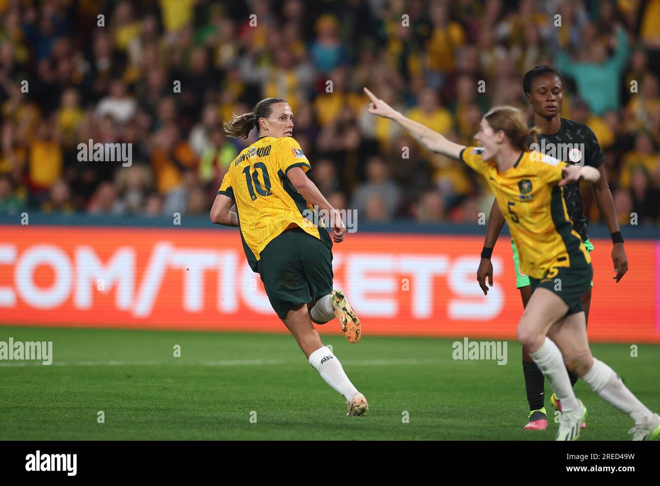 Emily Van Egmond 10 Of Australia Celebrates Her Goal To Make It 1 0 During The Fifa Womens 1445