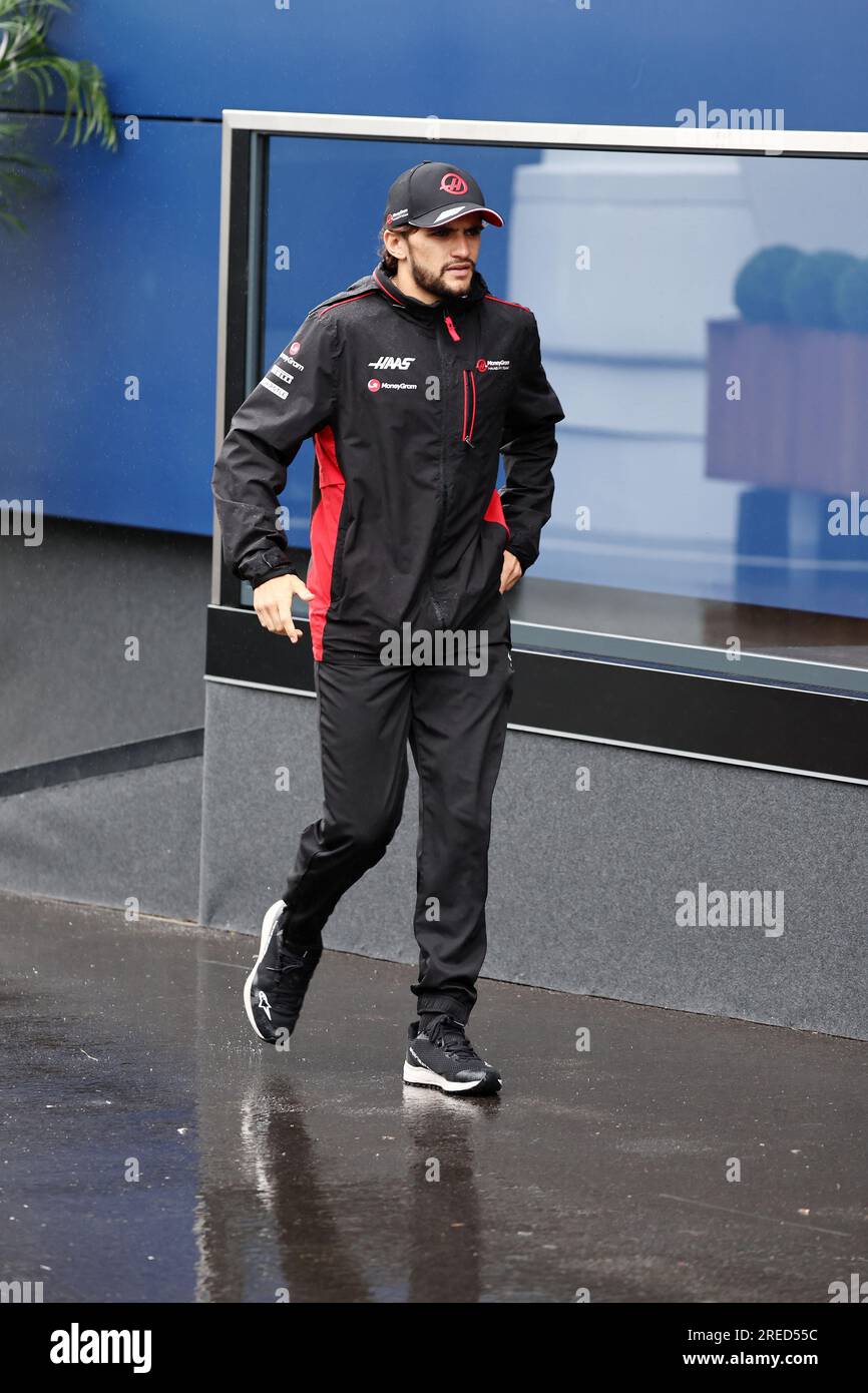 Spa Francorchamps, Belgium. 27th July, 2023. Pietro Fittipaldi (BRA) Haas F1 Team Reserve Driver. Formula 1 World Championship, Rd 13, Belgian Grand Prix, Thursday 27th July 2023. Spa-Francorchamps, Belgium. Credit: James Moy/Alamy Live News Stock Photo