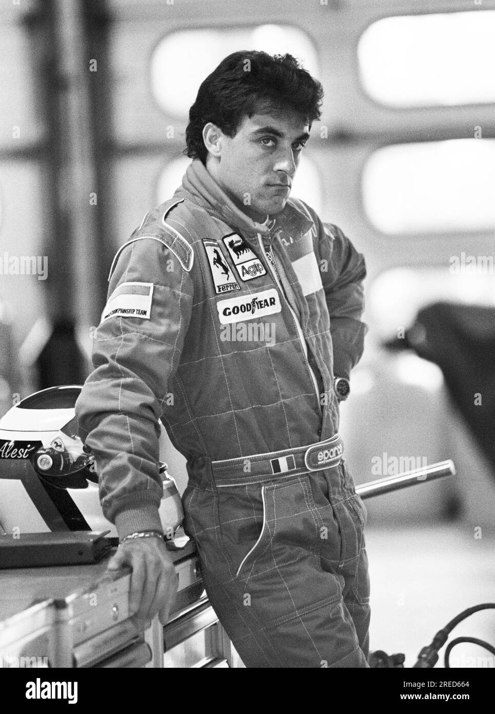 Germany, Hockenheim, 15/07/1992 Archive: 35-39-30 Formula 1 test drives at the Hockenheimring Photo: Jean Alesi, Ferrari [automated translation] Stock Photo