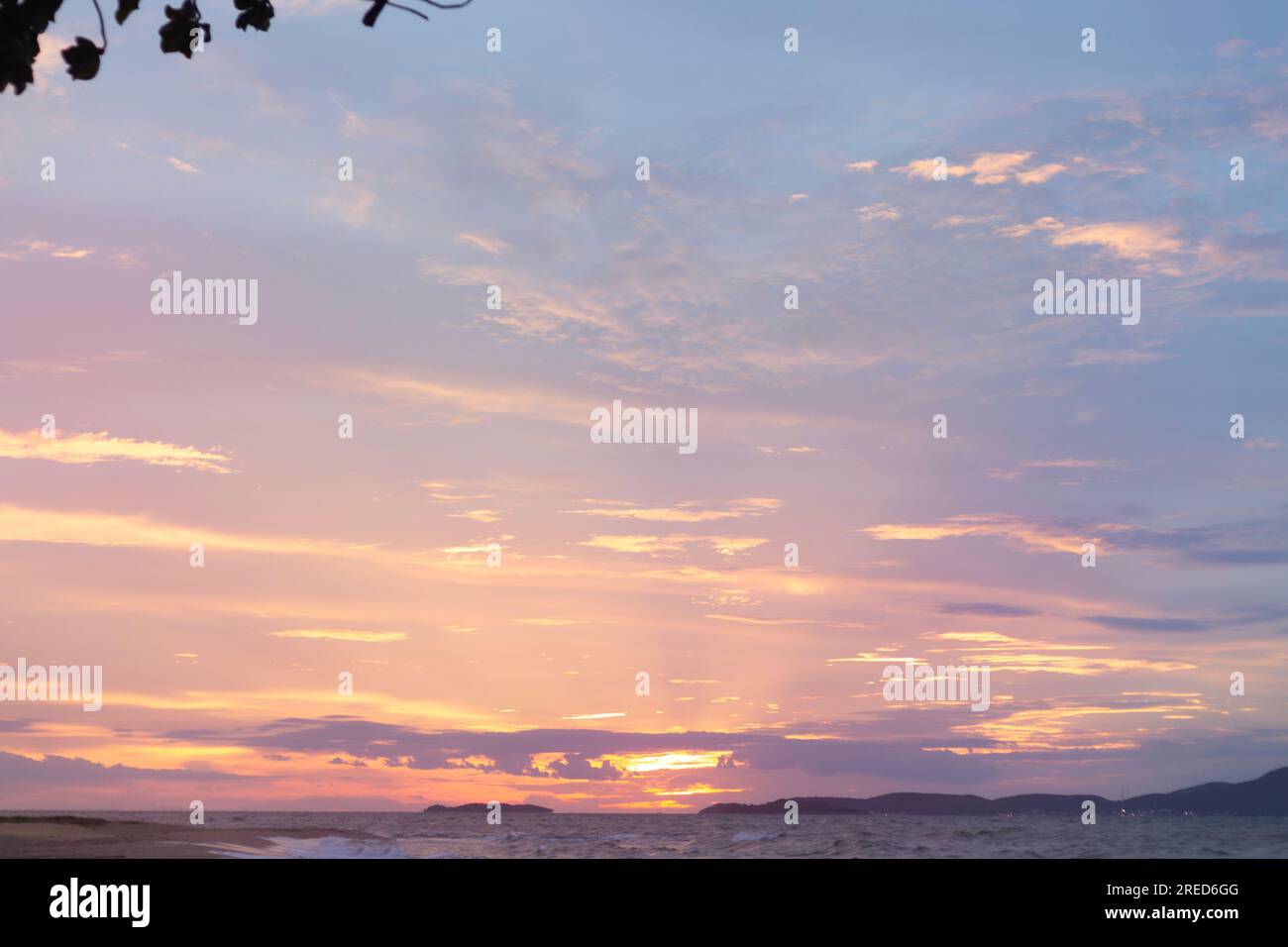 Colorful Clouds on Sunset Sky background Stock Photo - Alamy