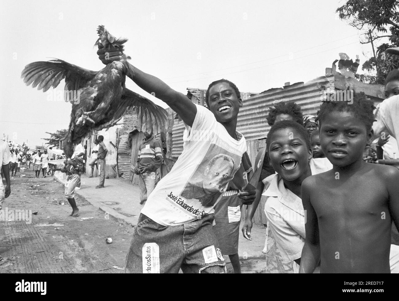 Angola, Luanda, 26/09/1992 Archive: 36-67-31 Parliamentary elections Photo: UNITA supporters [automated translation] Stock Photo