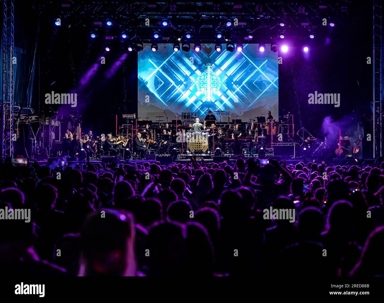 The Ministry of Sound Orchestra at Eirias Stadium in Colwyn Bay on 21st ...