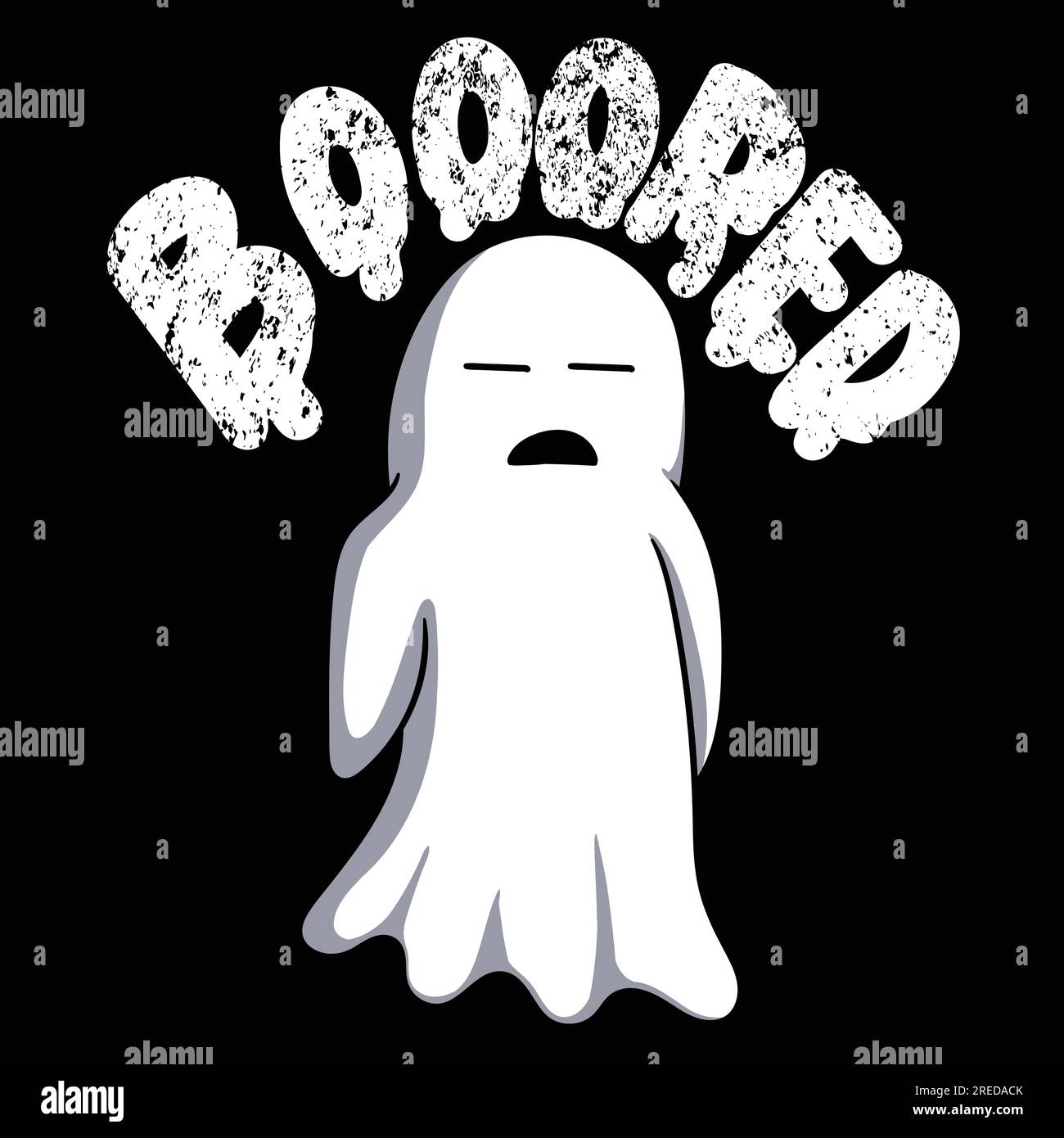 Ghost feel bored vector illustration for your company or brand Stock Vector