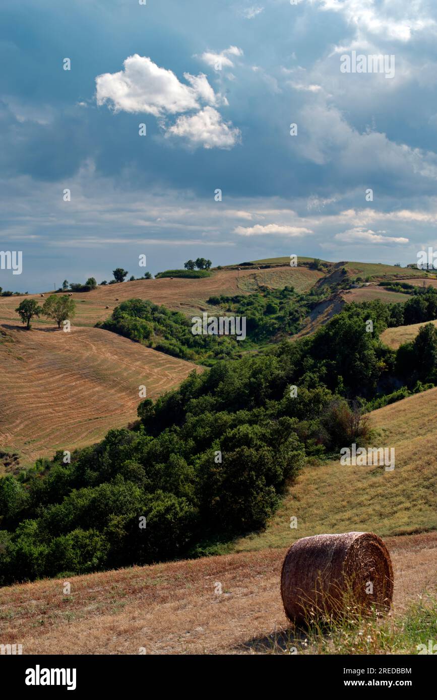 campagna e colline del Montefeltro Stock Photo