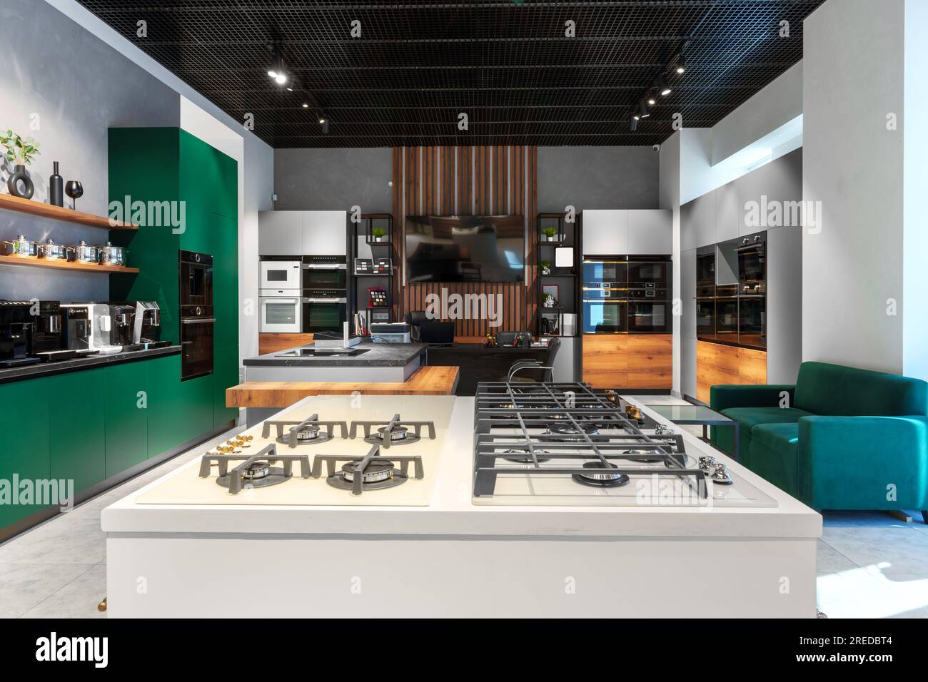 Interior of premium home appliance store in a mall Stock Photo Alamy