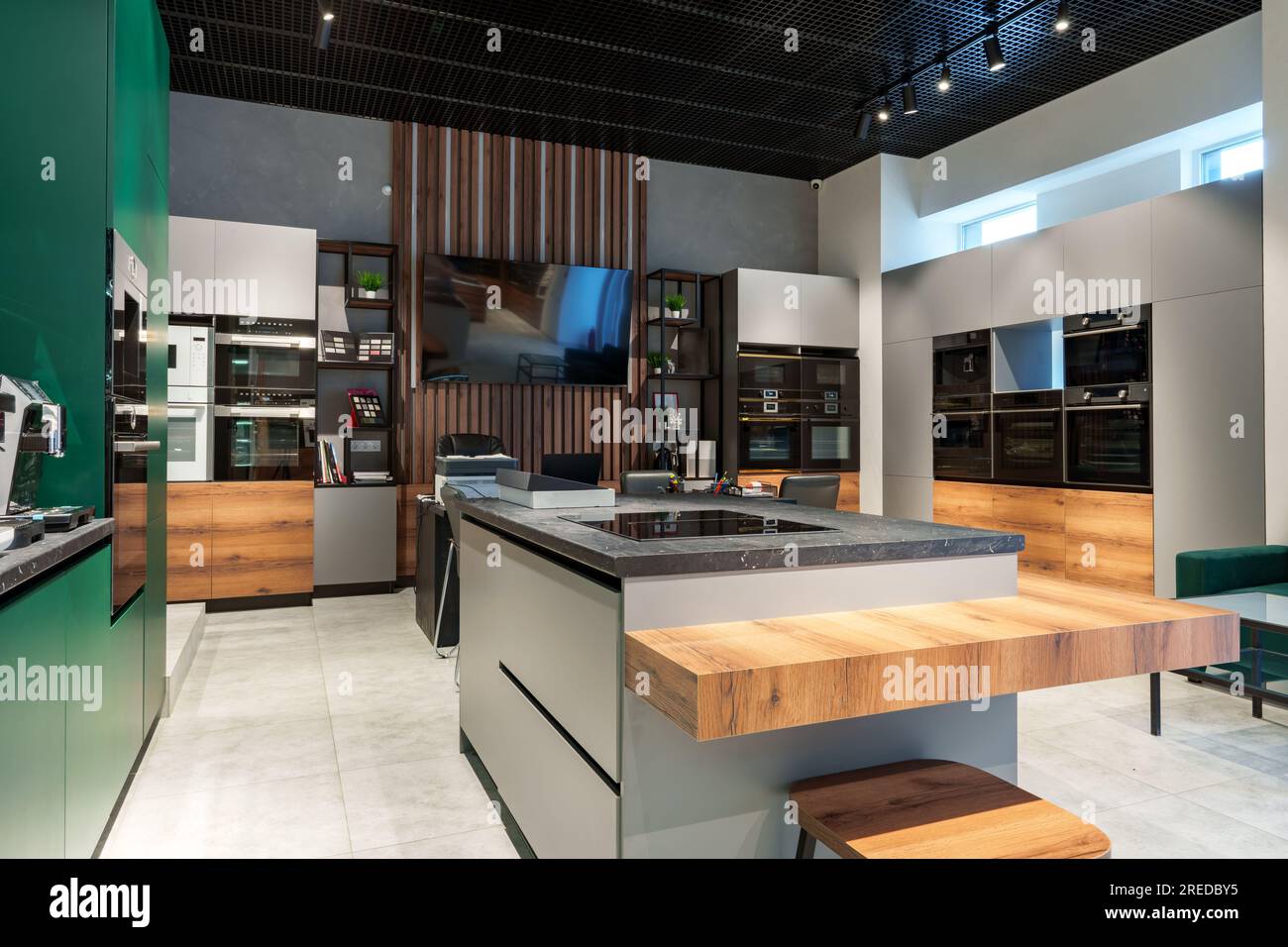 Interior of premium home appliance store in a mall Stock Photo Alamy