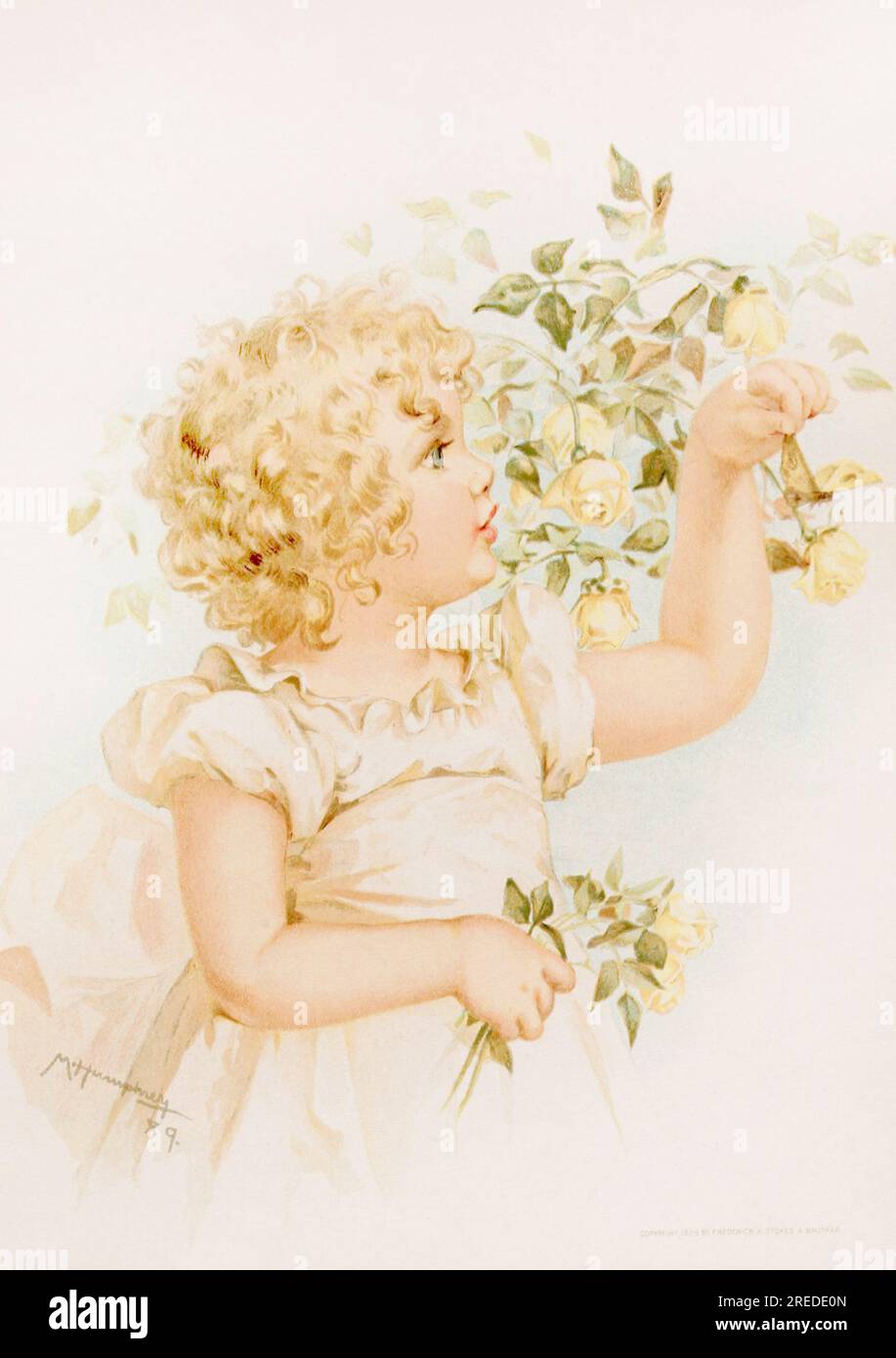 Victorian girl in soft pastel hues, a timeless portrayal of innocence ...