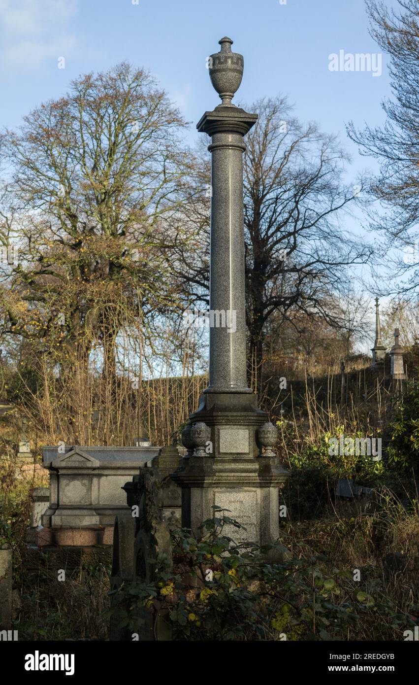 Victorian gravestone, Blackburn Cemetery Stock Photo Alamy