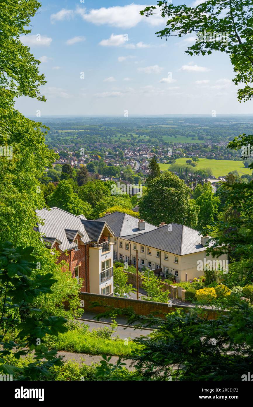 Looking out from Wells Road Malvern towards Malvern college playing