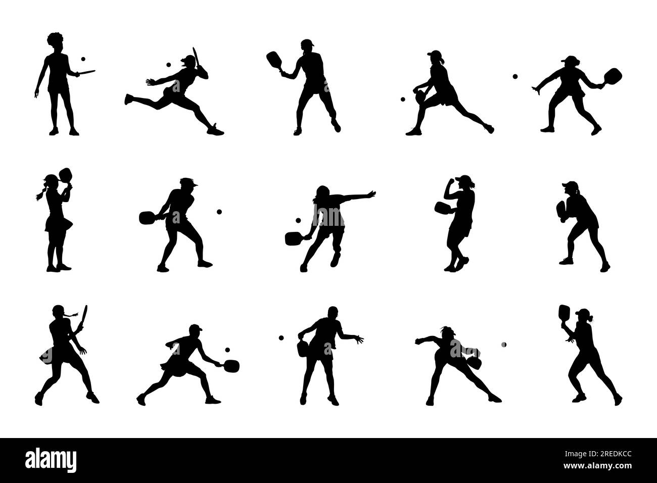 Woman pickleball player svg hires stock photography and images Alamy