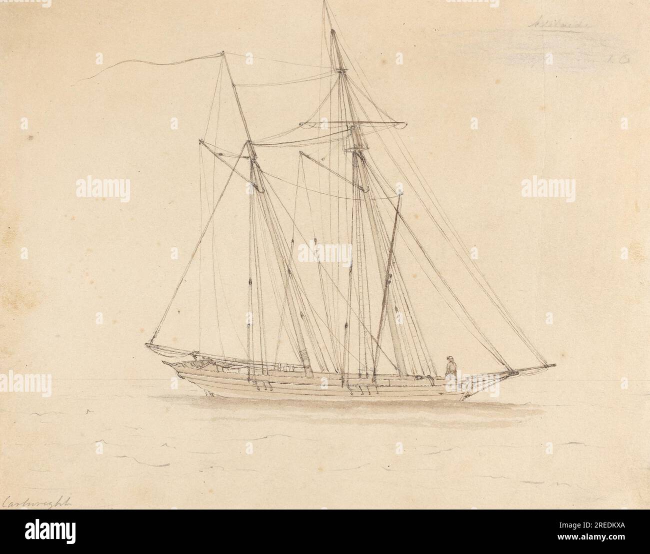 Adelaide: Side View of Schooner by Joseph Cartwright Stock Photo - Alamy