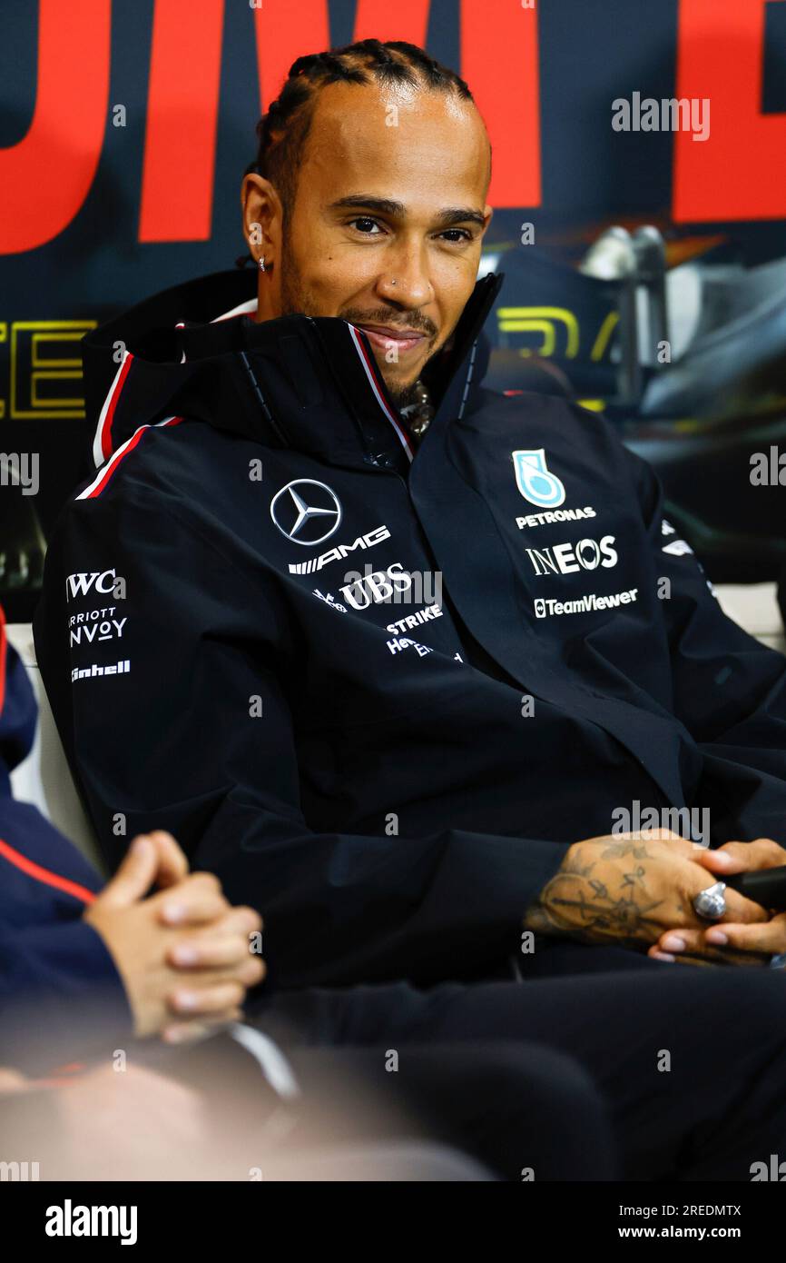 Spa-Francorchamps, Belgium. 27th July, 2023. #44 Lewis Hamilton (GBR,  Mercedes-AMG Petronas F1 Team), F1 Grand Prix of Belgium at Circuit de  Spa-Francorchamps on July 27, 2023 in Spa-Francorchamps, Belgium. (Photo by  HIGH