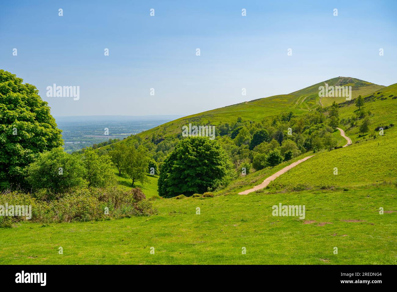 Looking Down From North Hill In The Malvern Hills In Great Malvern 