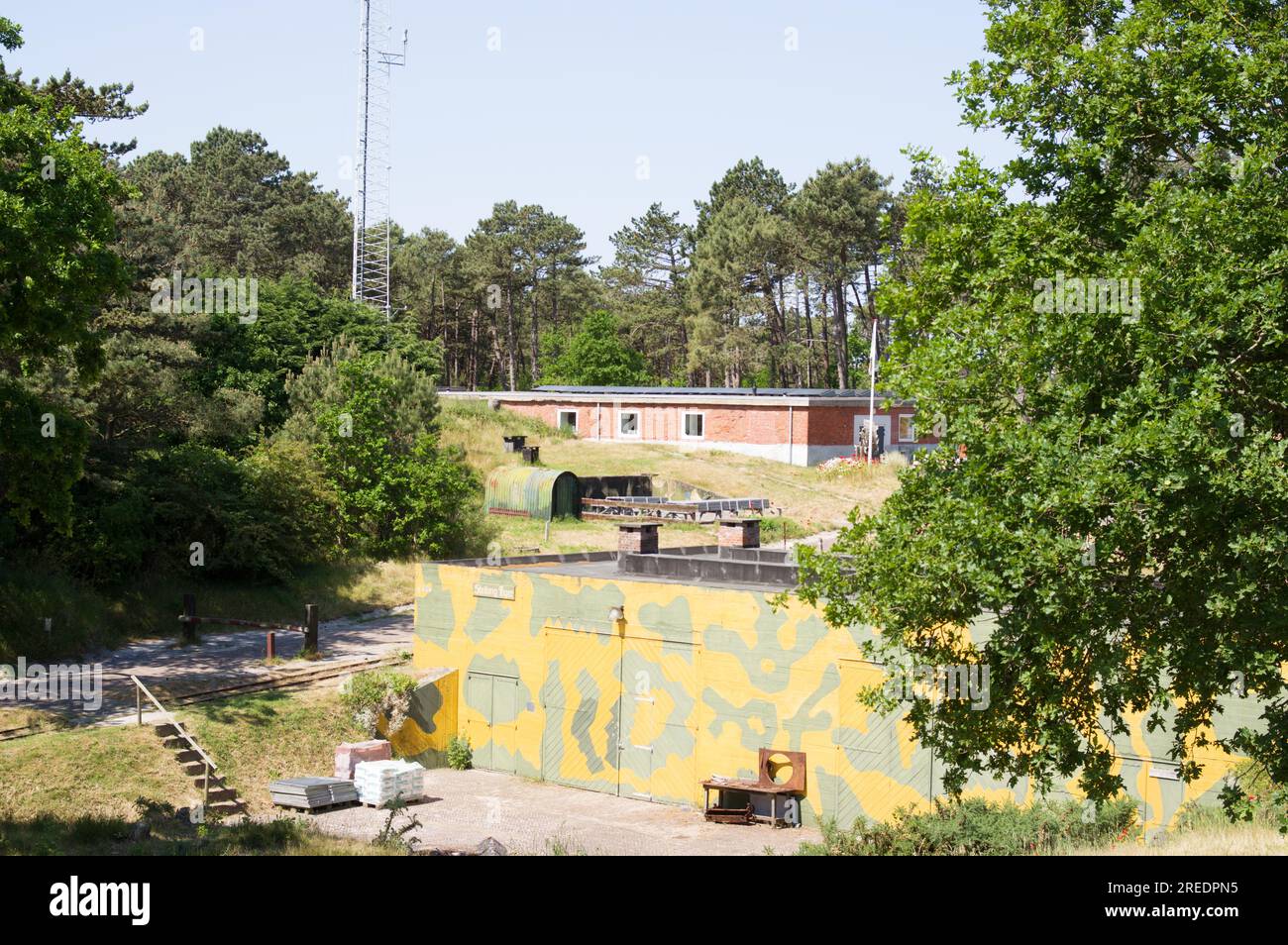 Second World War Bunkers That Is Part Of The Atlantic Wall On The