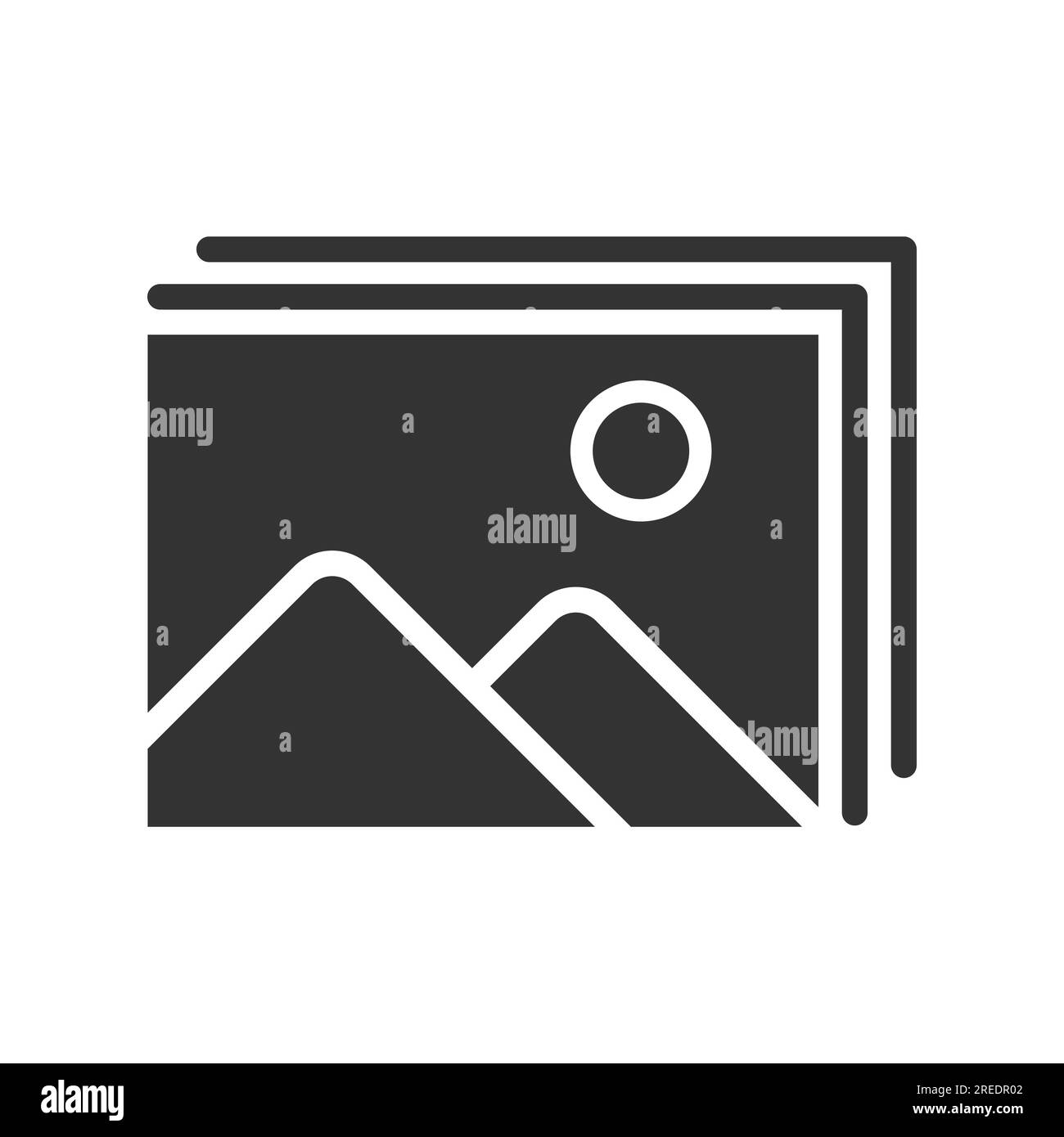 images vector icon isolated Stock Vector