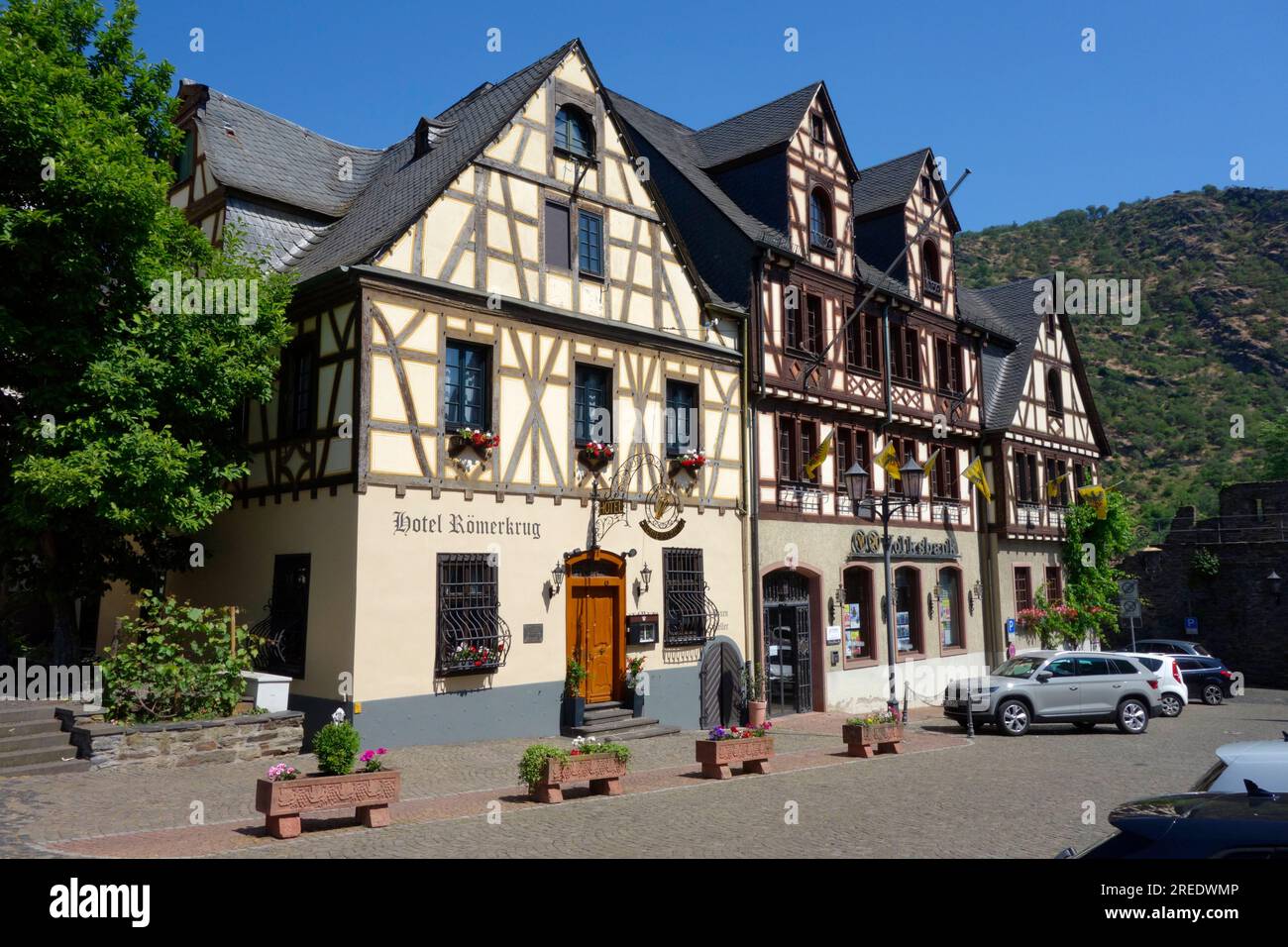 The historic market square at Oberwesel, Germany Stock Photo - Alamy