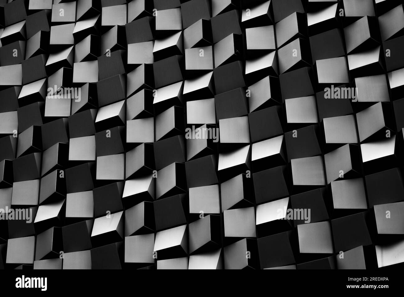 Modern style architecture cheese grater car park sheffield Stock Photo