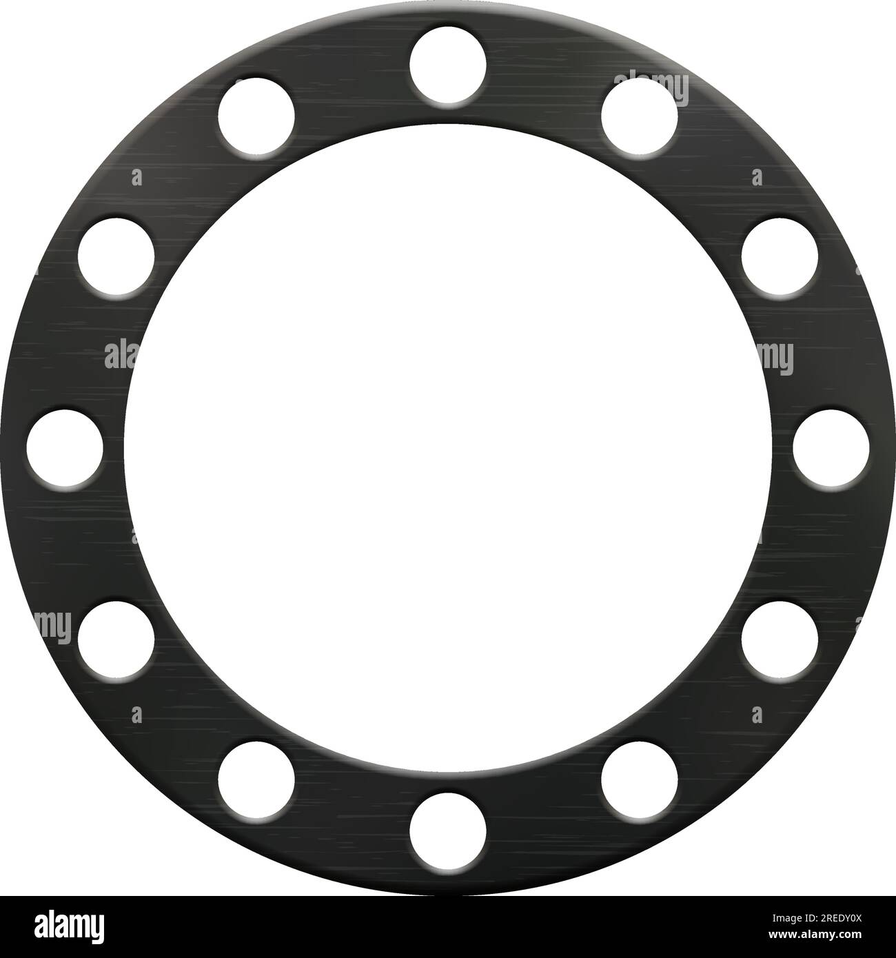 Circular gasket outlet