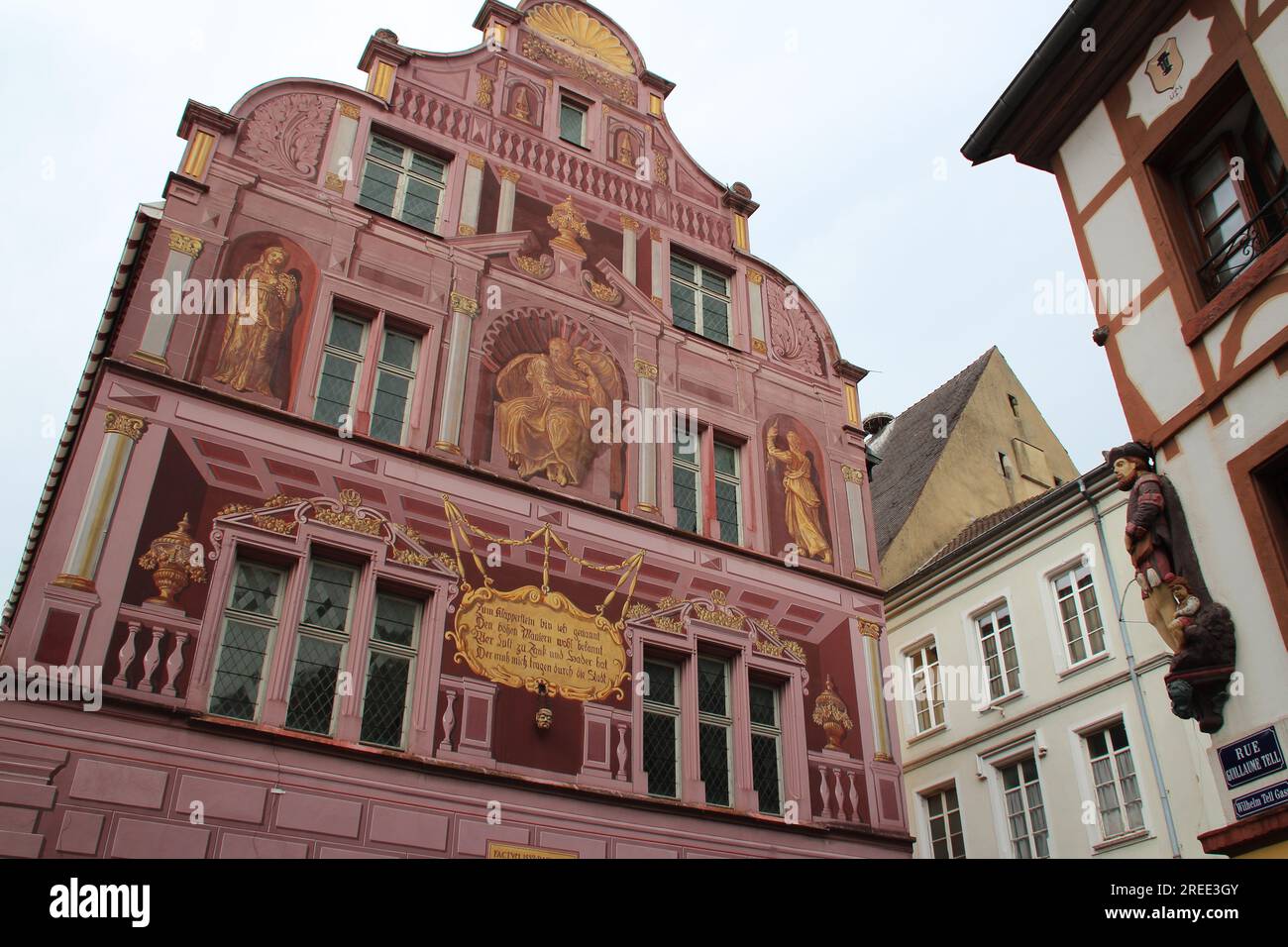 former town hall in mulhouse in alsace (france) Stock Photo