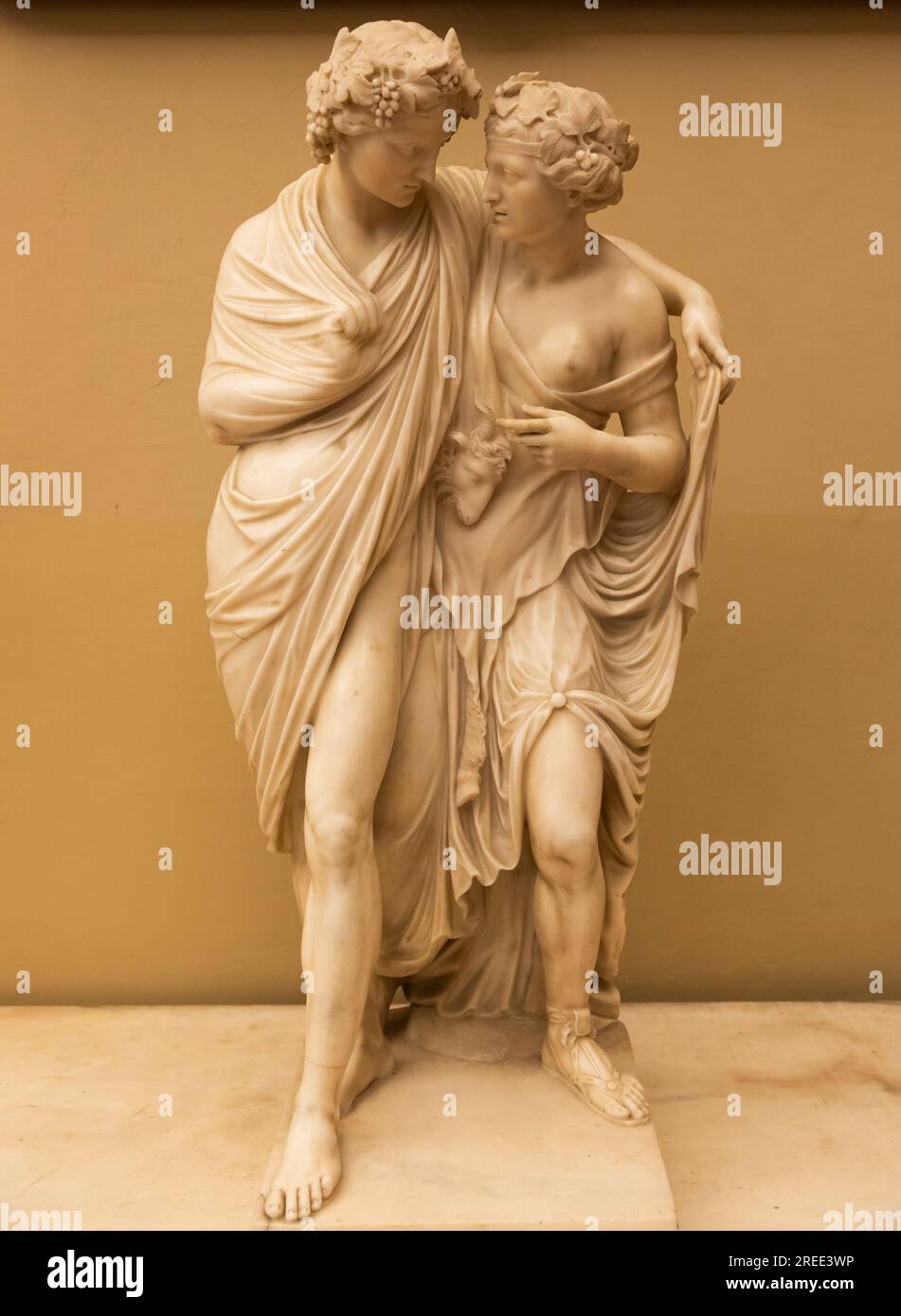 Florence, Italy - 27 June 2023: Bacchus and Ariadne, by Francesco