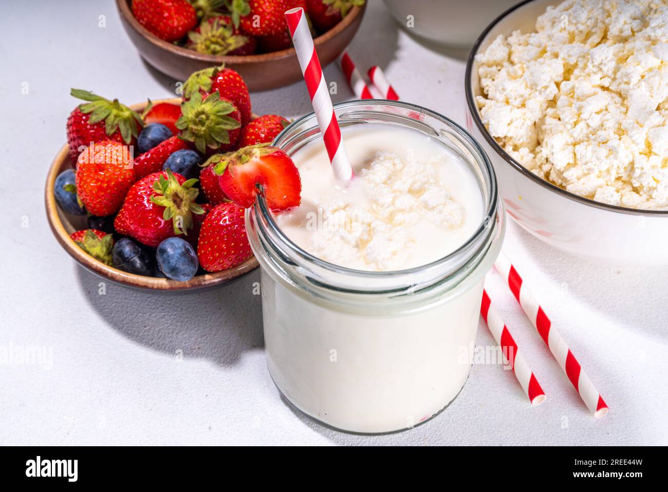 Cottage cheese milkshake, highprotein non protein powder, yogurt based