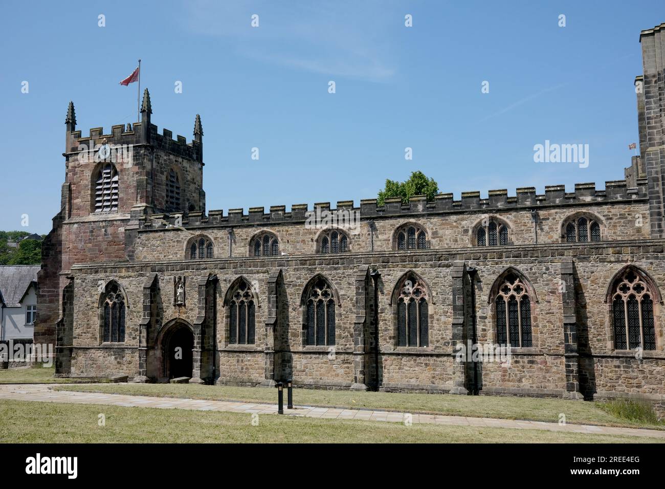 Bangor Cathedral, Gwynedd; North Wales; Wales; Welsh; United Kingdom; Uk Stock Photo