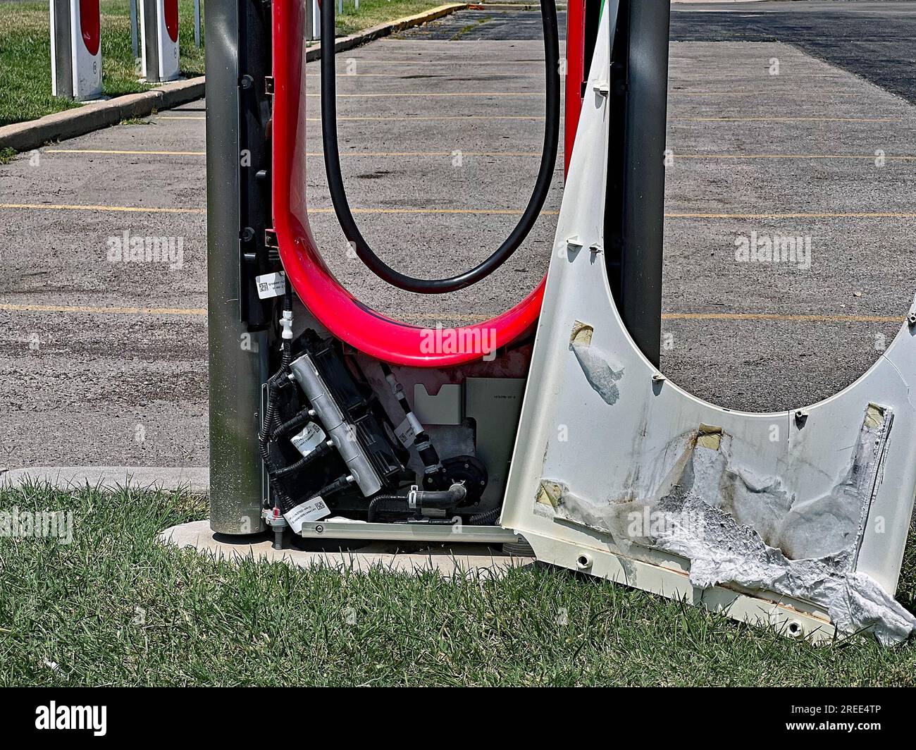 EMPORIA, KANSAS JULY 26, 2023 TESLA Supercharger station one of eight