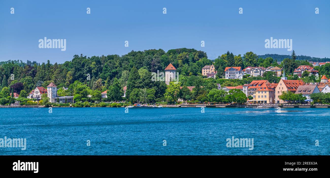 Uberlingen, Germany, the village seen from Lake Constance (Bodensee