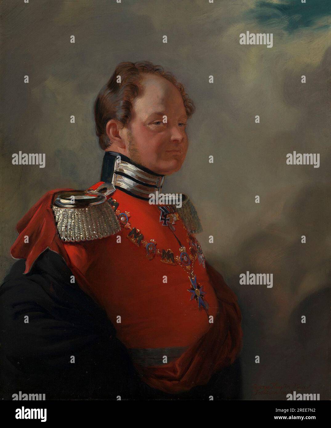Frederick William IV, King of Prussia (1795-1861) 1843 by George Hayter Stock Photo