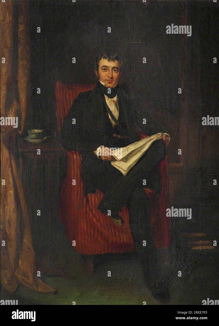 Captain William Stanway Parkinson (ca.1769-1838) circa 1825 by George Hayter Stock Photo