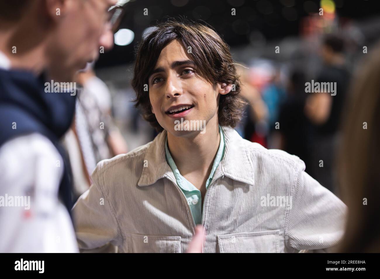 Aidan Gallagher, actor, portrait during the 2023 Hankook London ePrix