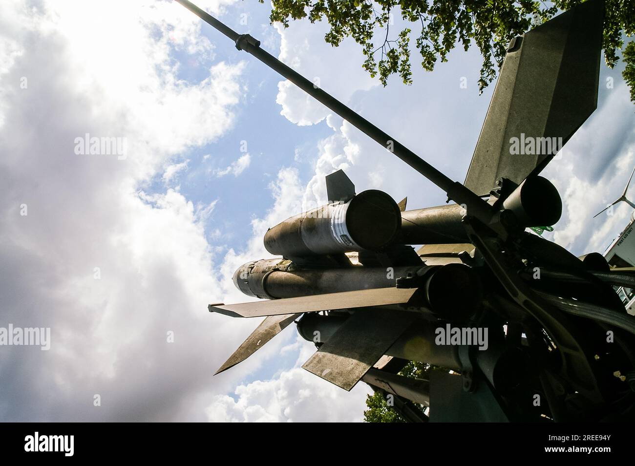 Bristol Bloodhound, British ramjet powered surface-to-air missile developed during the 1950s. Served as the UK's main air defence weapon into 1990s Stock Photo