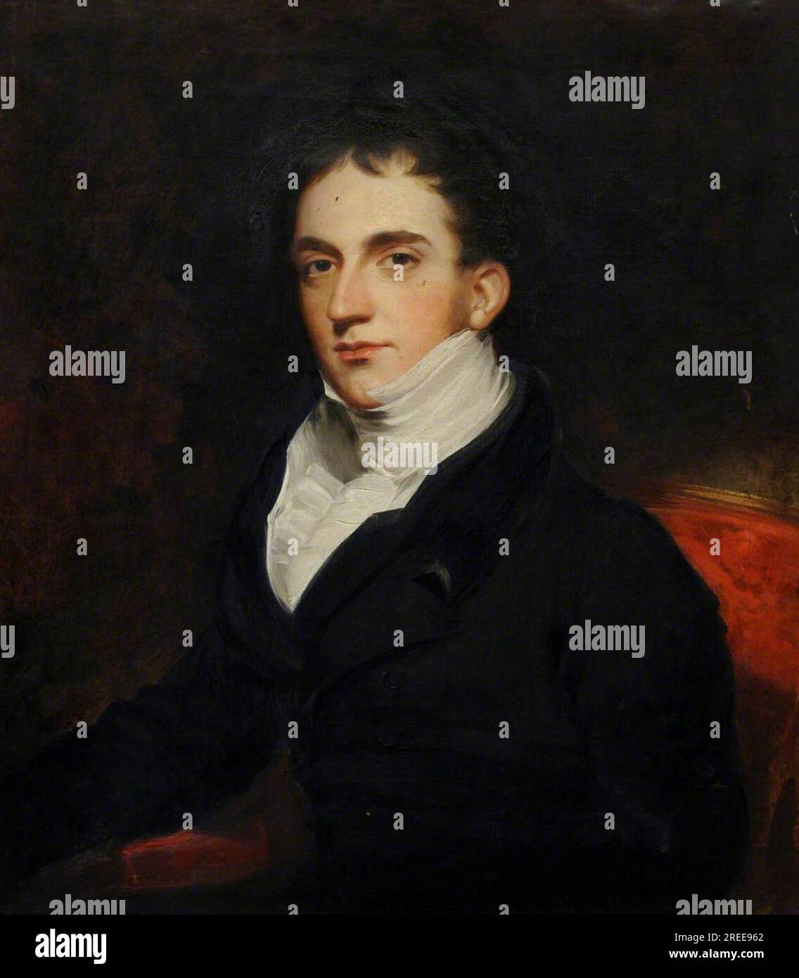 The Reverend Lewis Sneyd (c.1788 – 1858) circa 1810 by Thomas Barber Stock Photo