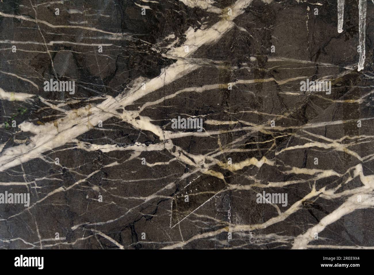 Texture of black marble with white veins Stock Photo Alamy