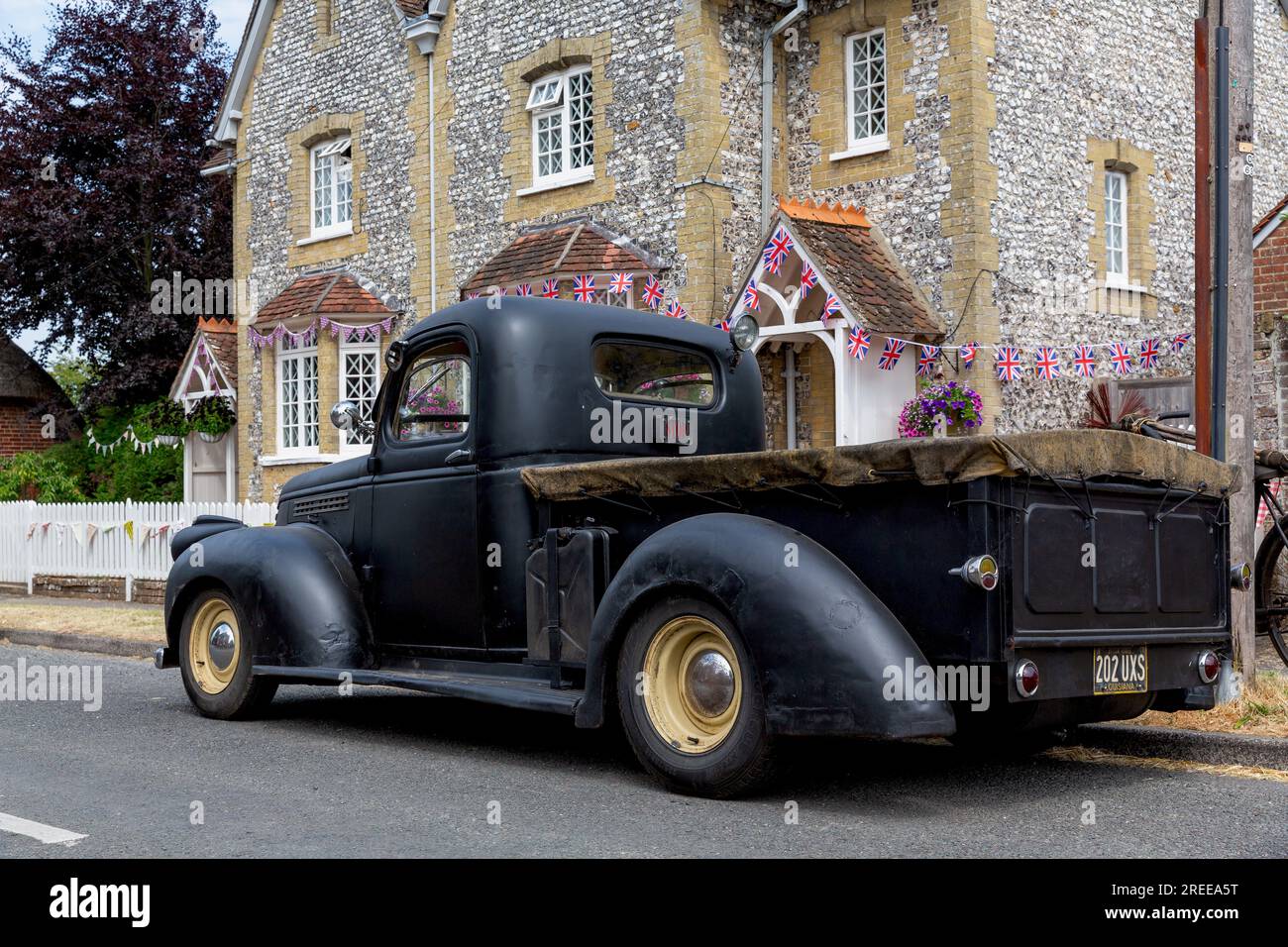 Vintage vehicle at the Southwick Revival in 2023. WWII reenactment of the D-Day build up in the south of England. Stock Photo