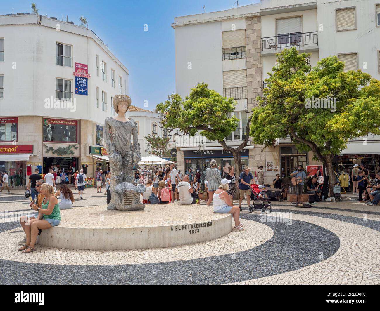 Sculpture of Dom Sebastiao Lagos Portugal Stock Photo Alamy