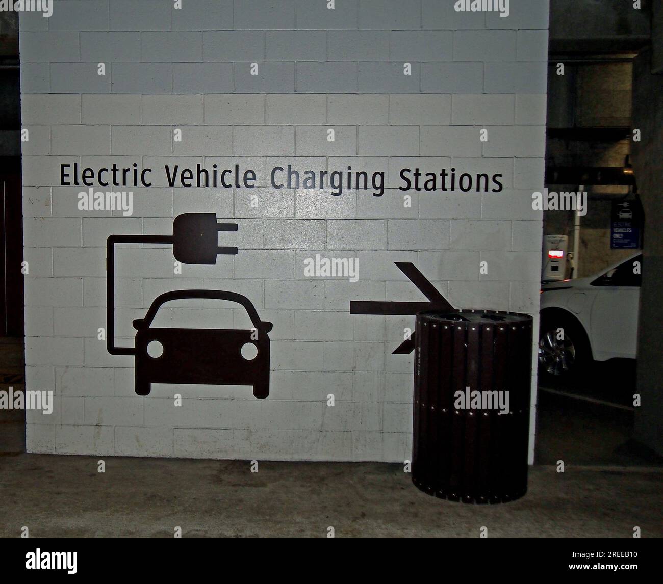 electric vehicle fast charging stations direction sign in the Union