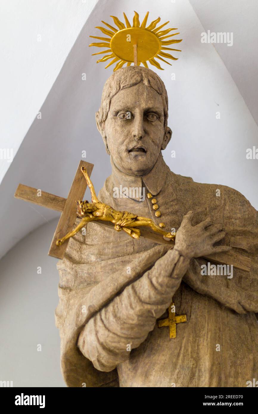 Sculpture of St. Ferdinand of Castile in the regional museum in the ...