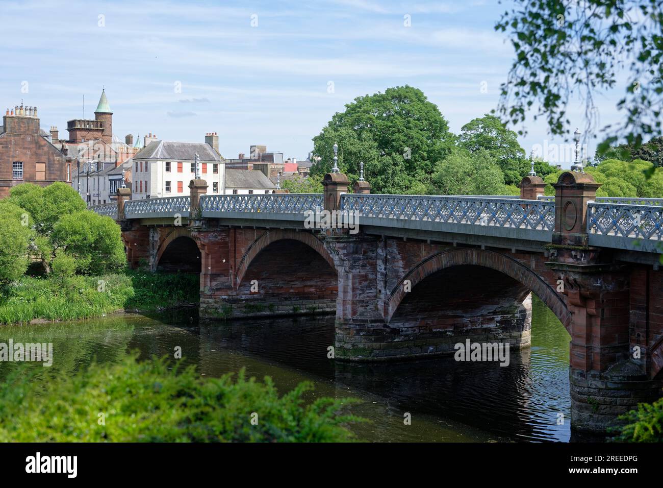 Buccleuch Street Bridge, River Nith, Dumfries, Scotland, Great Britain